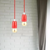 Porcelan Lamp Pendant Red