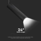 V-TAC PRO COB LED sínes spotlámpa állítható 7W CRI>90 természetes fehér - SKU 21354