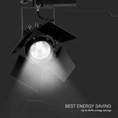 V-TAC PRO COB LED sínes színpadreflektor 33W CRI>90 meleg fehér - SKU 21371
