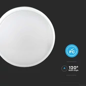 V-TAC PRO mennyezeti 14W LED lámpatest, állítható CCT, mozgásérzékelővel - SKU 2120089