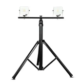 V-TAC reflektor tartó állvány, tripod - fekete - SKU 9546