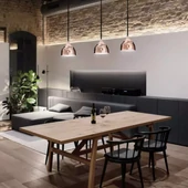 Rose Gold Pendant Light Holder ф230