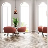 Rose Gold Pendant Light Holder ф180