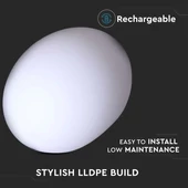 LED Oval Ball Light RGB 20*14CM