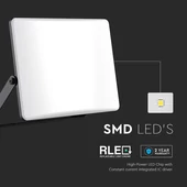 V-TAC RLE 30W LED reflektor, állítható színhőmérséklettel, fekete házzal, tejüveg búra - SKU 23769