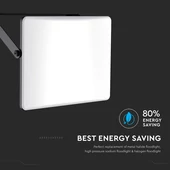 V-TAC RLE 30W LED reflektor, állítható színhőmérséklettel, fekete házzal, tejüveg búra - SKU 23769