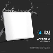 V-TAC RLE 30W LED reflektor, állítható színhőmérséklettel, fekete házzal, tejüveg búra - SKU 23769