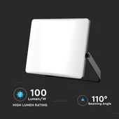 V-TAC RLE 50W LED reflektor, állítható színhőmérséklettel, fekete házzal, tejüveg búra - SKU 23768