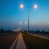 V-TAC RLE utcai LED lámpa, térvilágító ledes lámpatest 50W, PC búra, hideg fehér - SKU 23619
