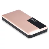 V-TAC rózsaarany, 10000mAh powerbank, kijelzővel - SKU 8873