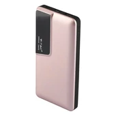 V-TAC rózsaarany, 10000mAh powerbank, kijelzővel - SKU 8873