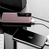 V-TAC rózsaarany, 10000mAh powerbank, kijelzővel - SKU 8873