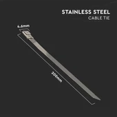 Cable Tie Stainless - 4.6*200mm 100pcs/Pack