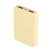 V-TAC sárga, 5000mAh powerbank, jelzőfénnyel - SKU 8196