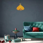 Pendant Light Pastel Wooden Prism Yellow 320*270mm