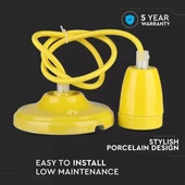 Porcelan Lamp Pendant Yellow