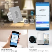 EU WIFI Wall Socket White