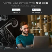 V-TAC Smart - okostelefonnal kapcsolható, WiFi-s, konnektor, dugalj - SKU 8415