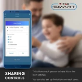V-TAC Smart - okostelefonnal kapcsolható, WiFi-s, konnektor, dugalj - SKU 8415