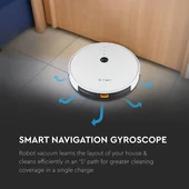V-TAC Smart - okostelefonról irányítható, fehér robotporszívó - SKU 8649