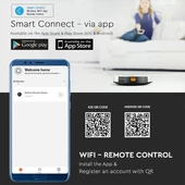 V-TAC Smart - okostelefonról irányítható, fehér robotporszívó - SKU 8649