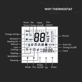 V-TAC Smart - okostelefonról is irányítható, WiFi termosztát - SKU 7908