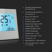V-TAC Smart - okostelefonról is irányítható, WiFi termosztát - SKU 7908