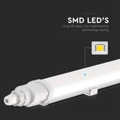 V-TAC sorolható 18W beépített LED-es 60cm armatúra, természetes fehér, IP65 (L-széria) - SKU 23087