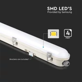 V-TAC LED lámpa 120cm 36W IP65, szenzorral, hideg fehér, 120 Lm/W (M-széria) - SKU 20469