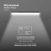 V-TAC LED lámpa 120cm 36W IP65, szenzorral, természetes fehér, 120 Lm/W (M-széria) - SKU 20468