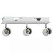 3*GU10 Surface Mount Fitting White Body