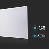 V-TAC süllyeszthető LED panel hideg fehér 40W 60 x 60cm, Philips tápegységgel - SKU 23823