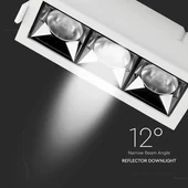 V-TAC süllyeszthető 12° mélysugárzó LED lámpa 12W hideg fehér - SKU 973