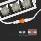 V-TAC süllyeszthető 12° mélysugárzó LED lámpa 12W hideg fehér - SKU 973