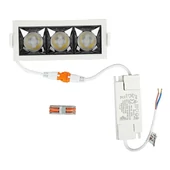 V-TAC süllyeszthető 12° mélysugárzó LED lámpa 12W hideg fehér - SKU 973