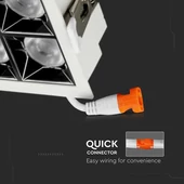 V-TAC süllyeszthető 12° mélysugárzó LED lámpa 16W hideg fehér - SKU 976