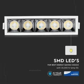 V-TAC süllyeszthető 12° mélysugárzó LED lámpa 20W hideg fehér - SKU 979