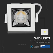 V-TAC süllyeszthető 12° mélysugárzó LED lámpa 4W hideg fehér - SKU 970