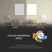 V-TAC süllyeszthető 38° mélysugárzó LED lámpa 4W meleg fehér - SKU 987