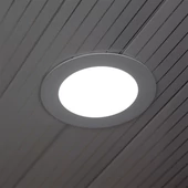 V-TAC süllyeszthető kerek fémházas LED panel 12W hideg fehér - SKU 214859