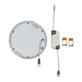 V-TAC süllyeszthető mennyezeti kerek LED panel 12W meleg fehér - SKU 4857