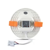 V-TAC süllyeszthető mennyezeti kerek LED panel 12W meleg fehér - SKU 727
