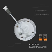 V-TAC süllyeszthető mennyezeti kerek LED panel 3W természetes fehér - SKU 6293