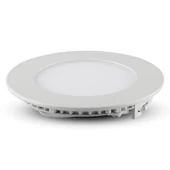 V-TAC süllyeszthető mennyezeti kerek LED panel 6W hideg fehér - SKU 4856