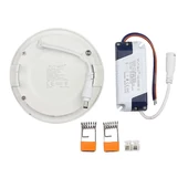 V-TAC süllyeszthető mennyezeti kerek LED panel 6W hideg fehér - SKU 4856