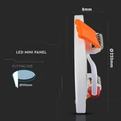 V-TAC süllyeszthető mennyezeti kerek LED panel vékony kerettel 29W hideg fehér - SKU 4942