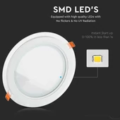 18W LED Panel Downlight Glass - Round  6400K