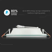 18W LED Panel Downlight Glass - Round  4000K
