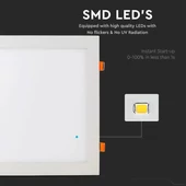 V-TAC süllyeszthető mennyezeti szögletes LED panel 36W természetes fehér - SKU 6430
