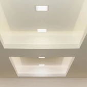 V-TAC süllyeszthető szögletes fémházas LED panel 3W hideg fehér - SKU 216297